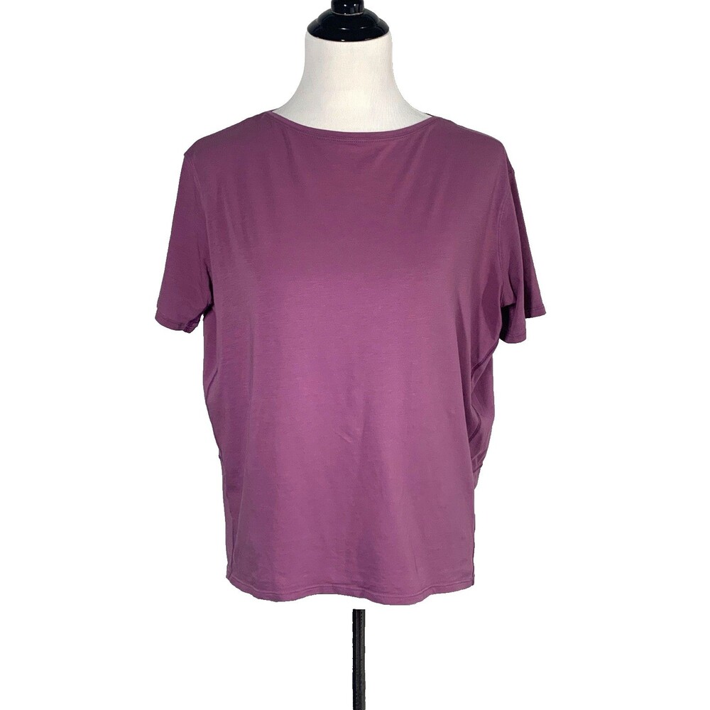 Lululemon Relaxed Fit Boatneck T-Shirt Vintage Plum Relaxed (Fits XL / 12-14)